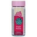 FunCakes Perles en Sucre Medium Métalliques Bleu 80g