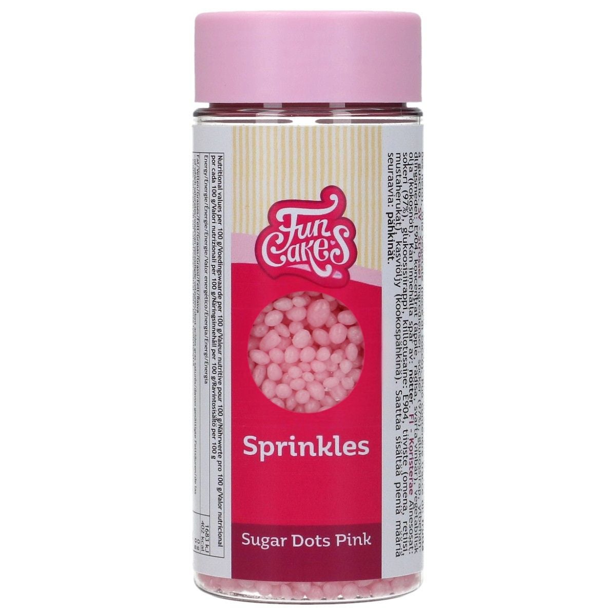 FunCakes Granulés en Sucre - Rose - 80g