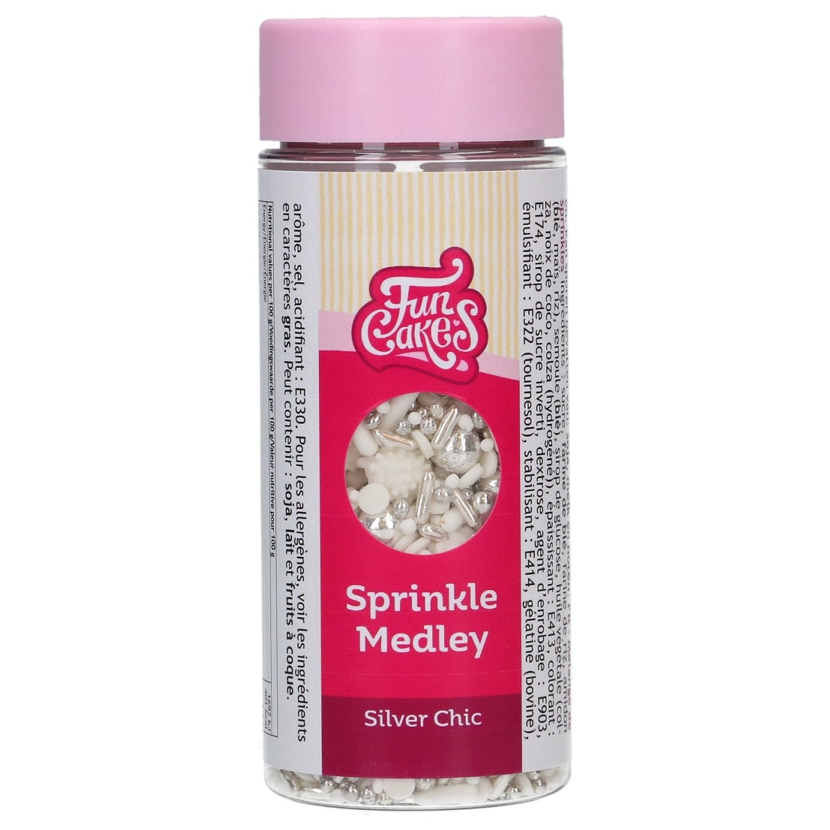 FunCakes Sprinkle Medley Silver Chic 65g