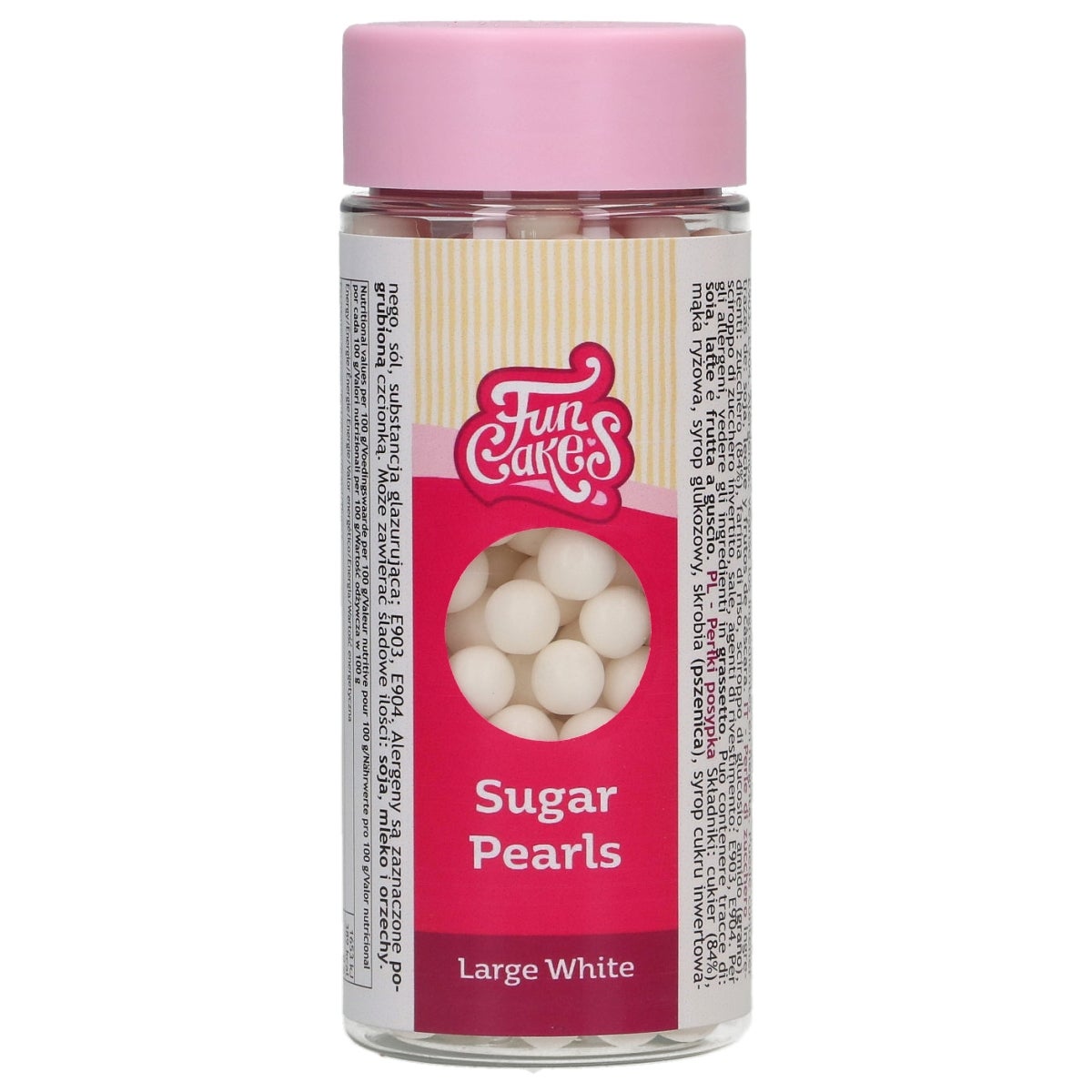 FunCakes Sugar Pearls Large White 70 g
