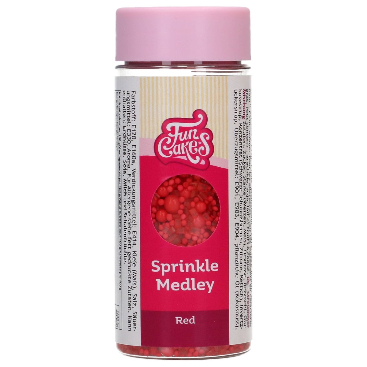 FunCakes Sprinkle Medley Rouge 70g
