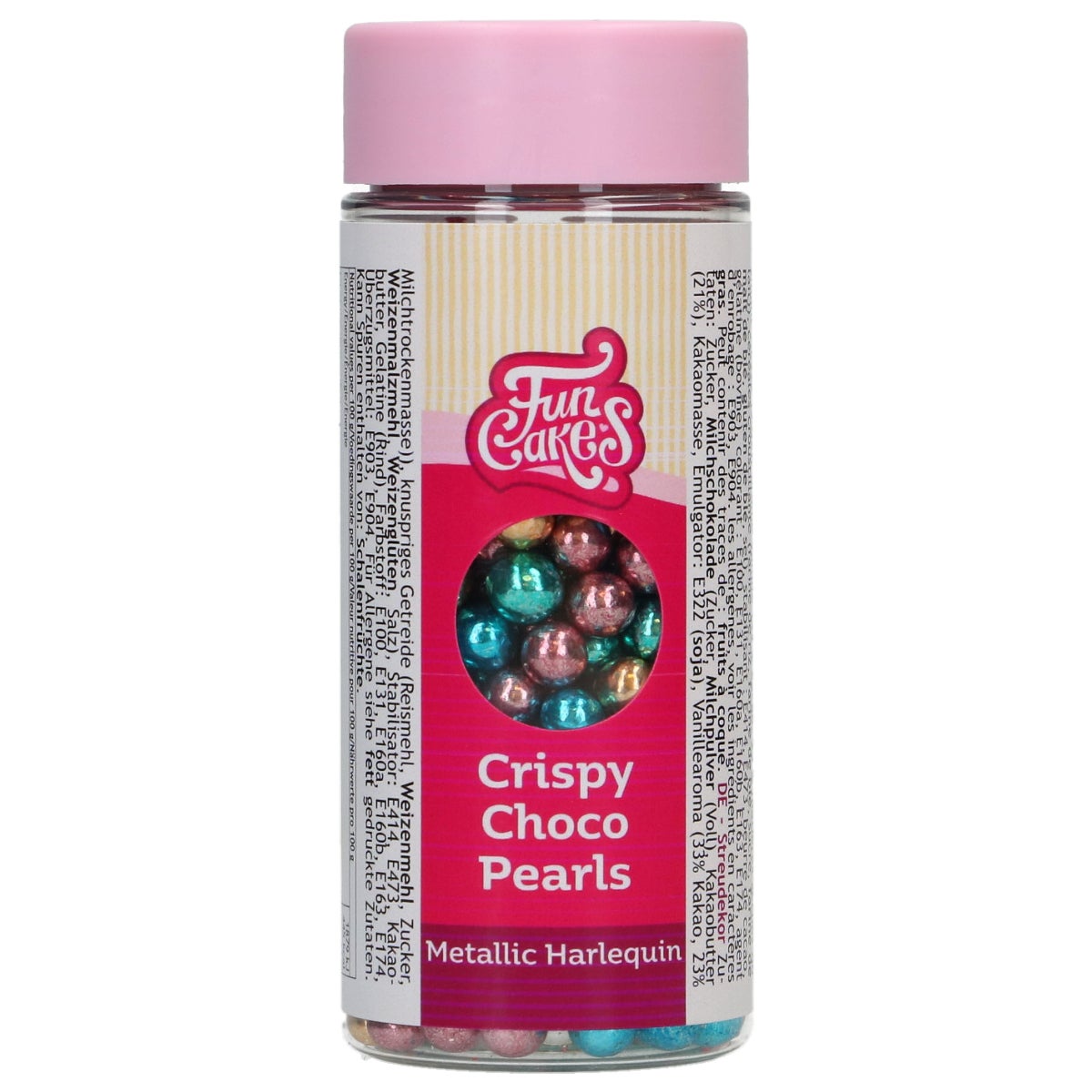 FunCakes Perles de Chocolat Croquant - Metallic Harlequinn 60g