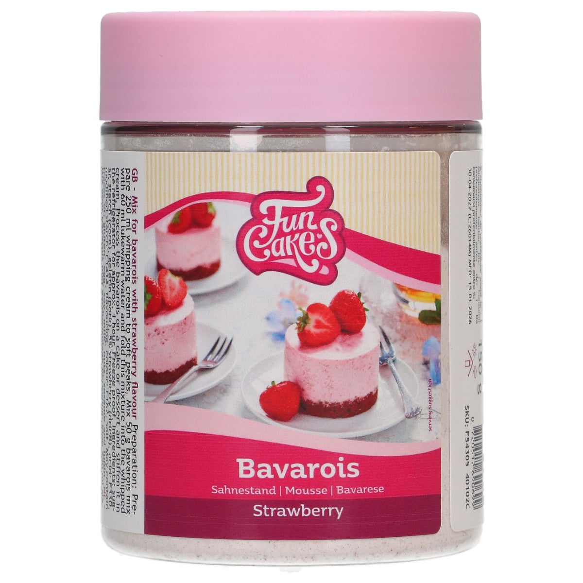 FunCakes Mix pour Bavarois Fraise 150 g