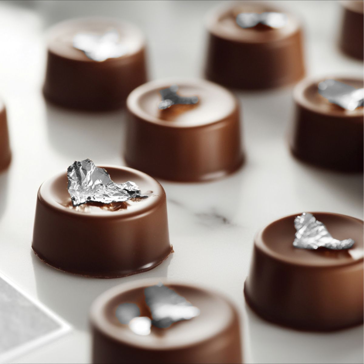 Sugarflair Feuille Argent Transfert