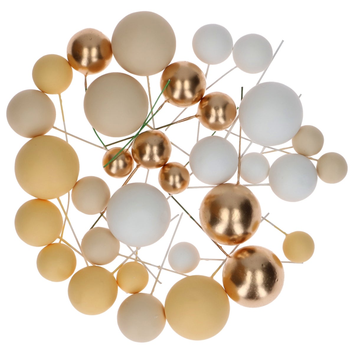 Simply Making Boules Décoratives Citron Ombre & Or pk/32