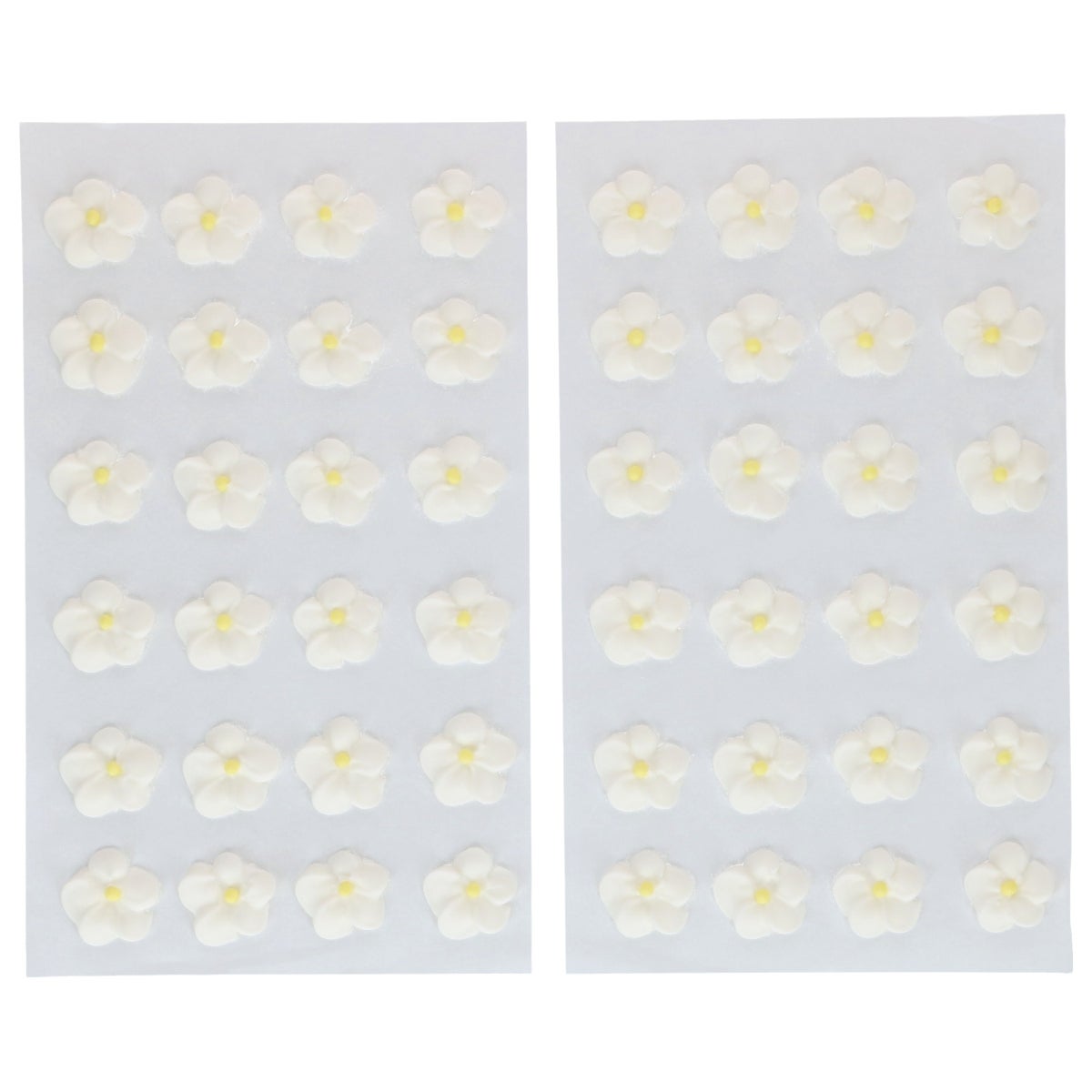 FunCakes Décorations en Sucre en Vrac Mélange de Fleurs Blanc/Jaune pk/492