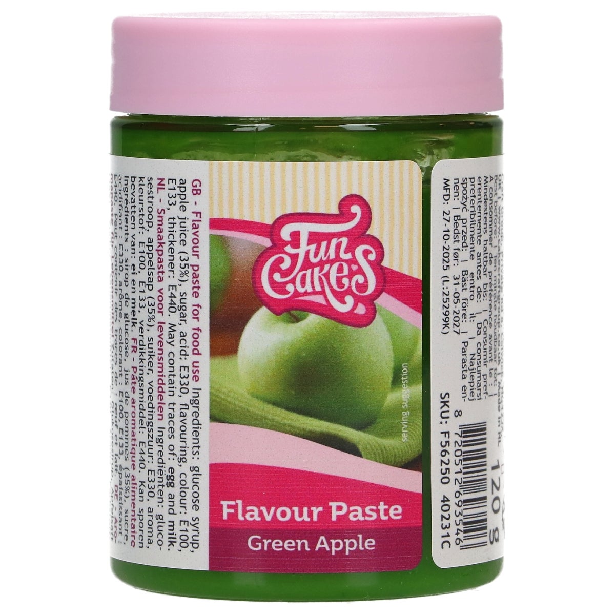 FunCakes Pâte Aromatisante Pomme Verte 120g
