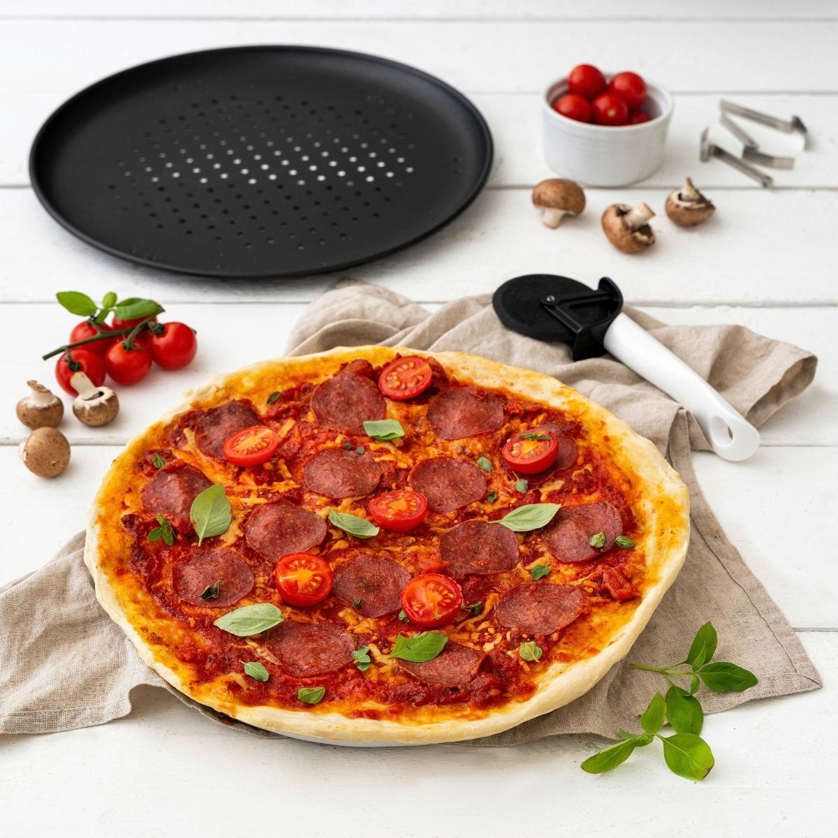 Zenker Plaque à Pizza Perforée Ø32cm