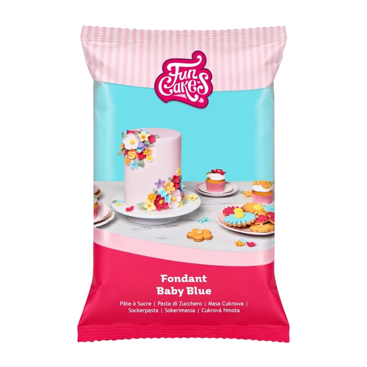 FunCakes Pâte à Sucre Baby Blue 1kg
