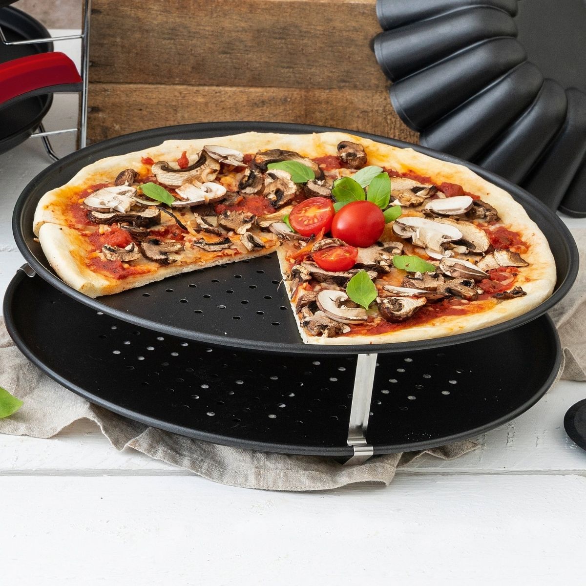 Zenker Plaque à Pizza Perforée Ø32cm