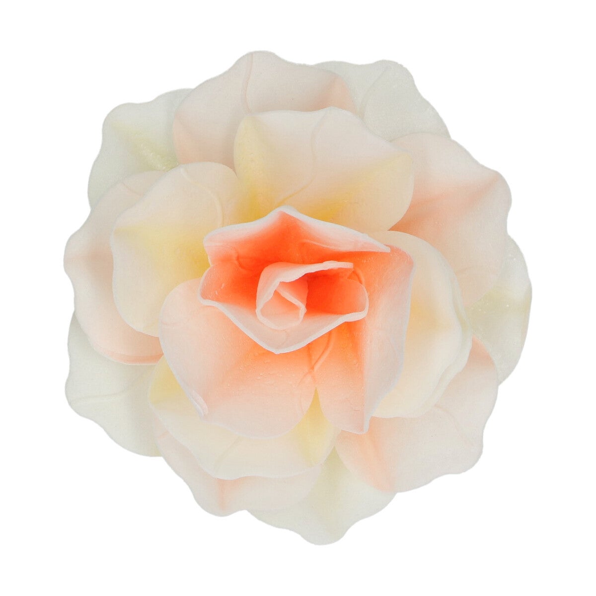 FunCakes Fleurs Comestibles en Azyme Deluxe Rose Pastella Jaune/Orange Ombre Large pk/1