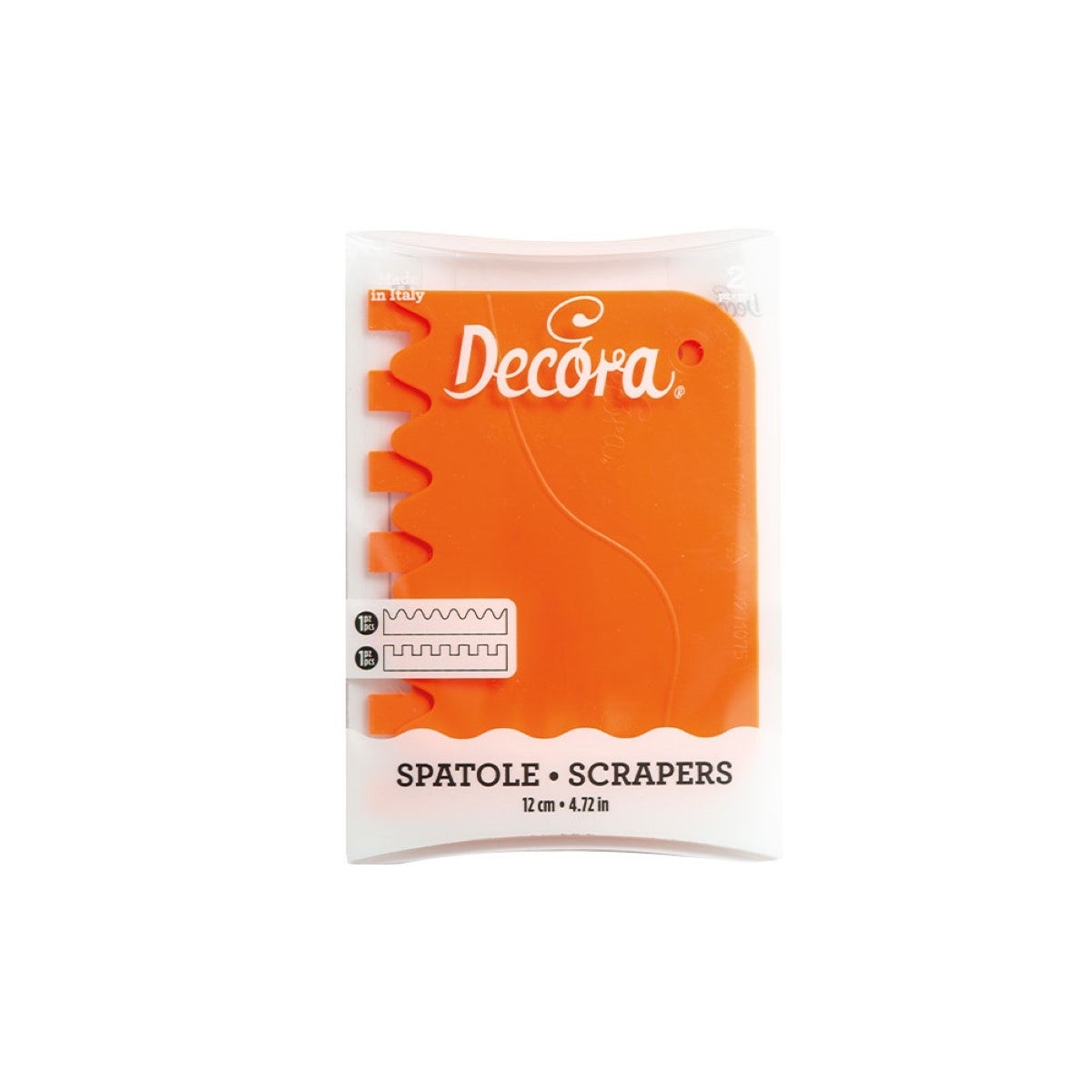 Decora Plastique Grattoirs - Festonné et Ondulé pk/2 (12x8cm)