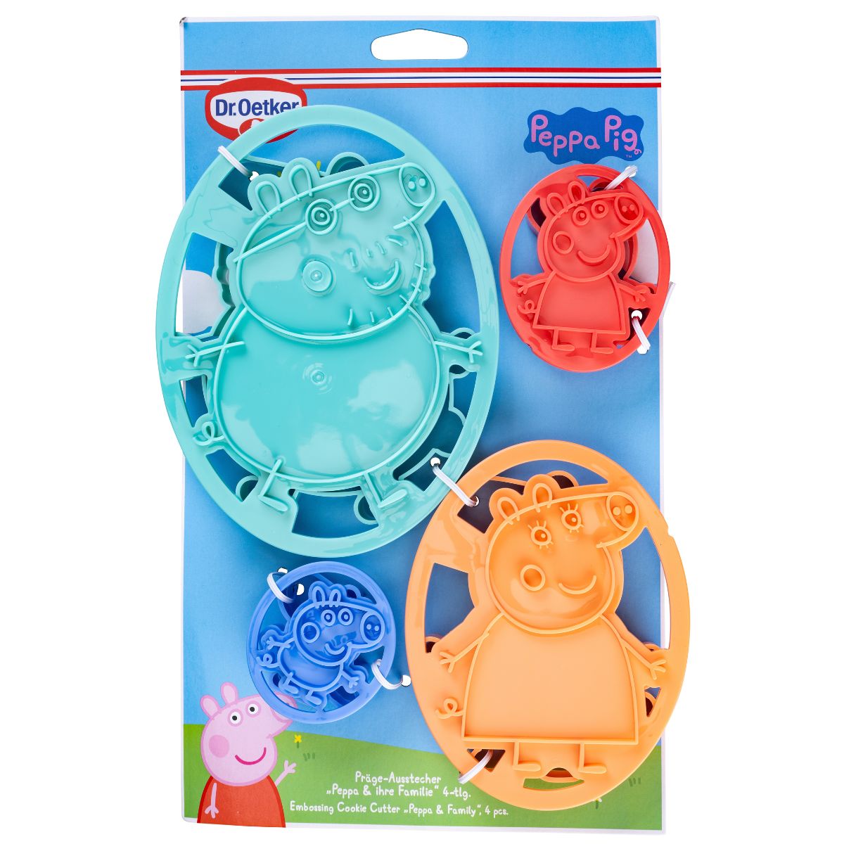 Dr. Oetker Peppa Pig & Family - Emporte-Pièce à Embossage pc/4
