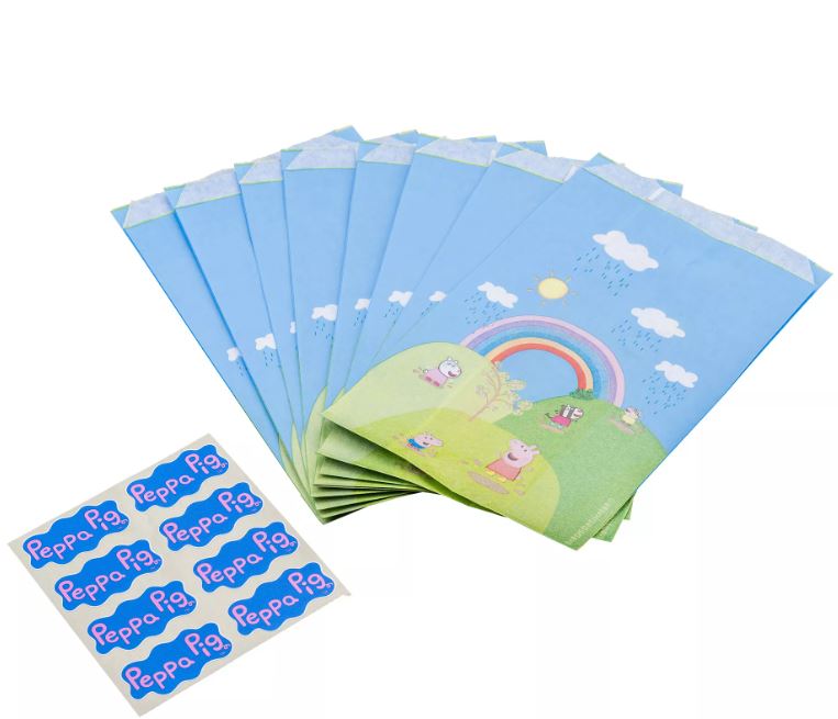 Dr. Oetker Peppa Pig - Sacs Cadeaux en Papier et Autocollants pc/8