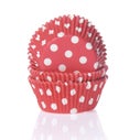 House of Marie Baking cups Polkadot Red - pk/50