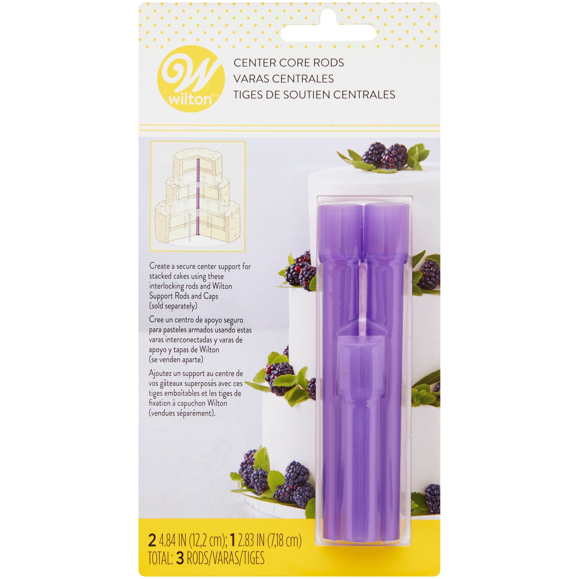 Wilton Support Centraux Plastique pcs/3