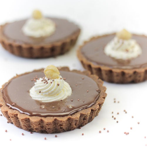 caramel ganache taartjes