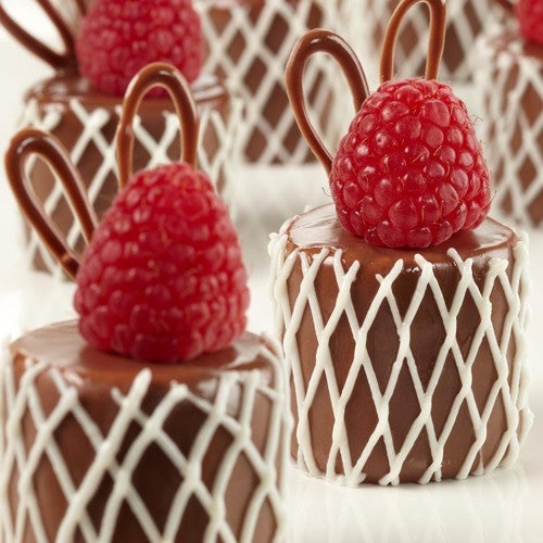 Chocolade marshmallows met frambozen