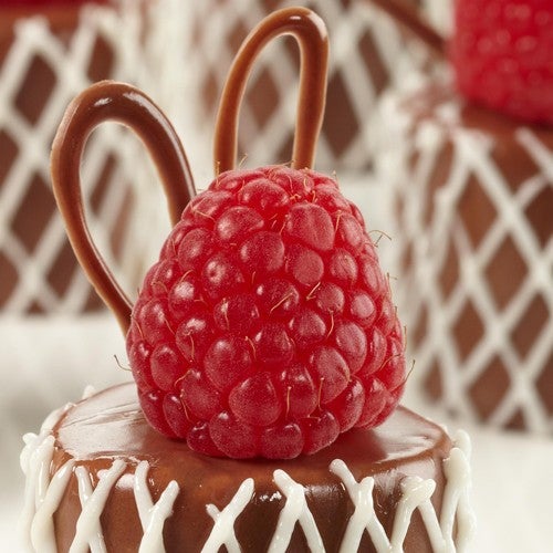 Chocolade marshmallows met frambozen