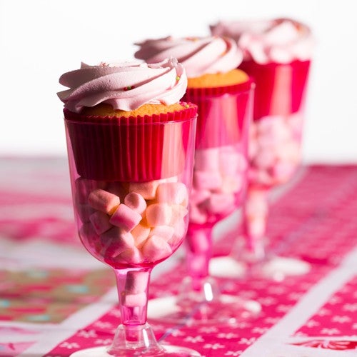 Feestelijke cupcakes in glas