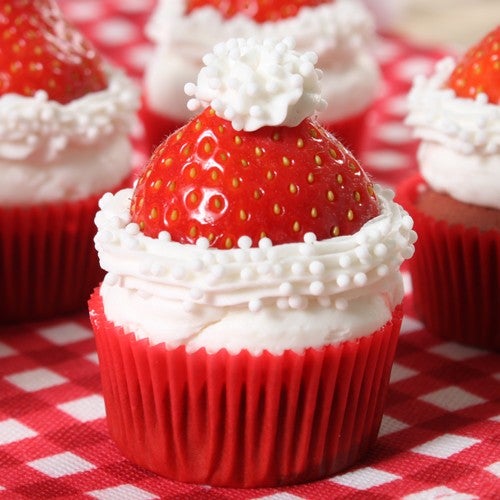 Kerstmuts cupcakes