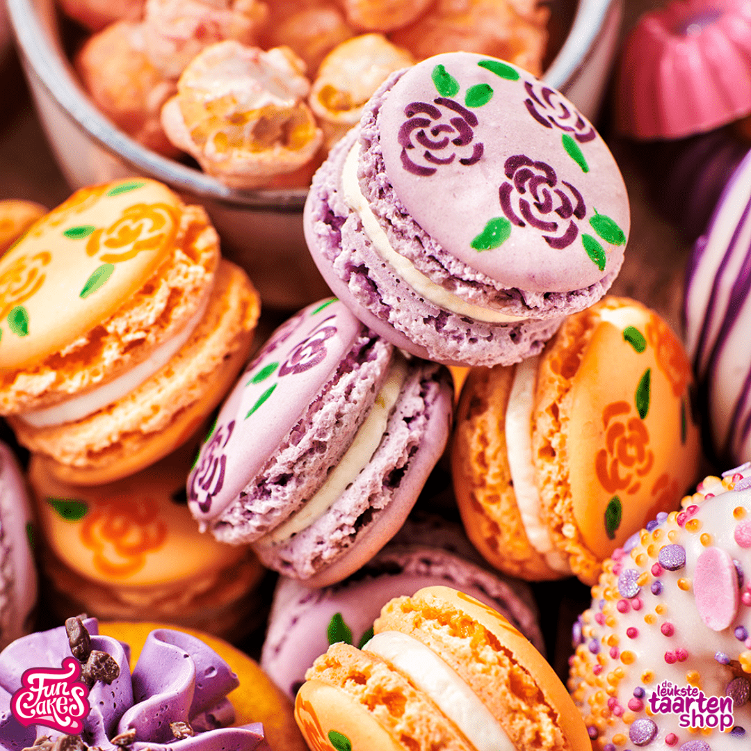 Recept voor Macarons met bloemen