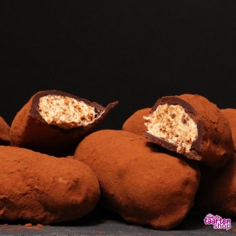 Pepernoot truffels met chocolade