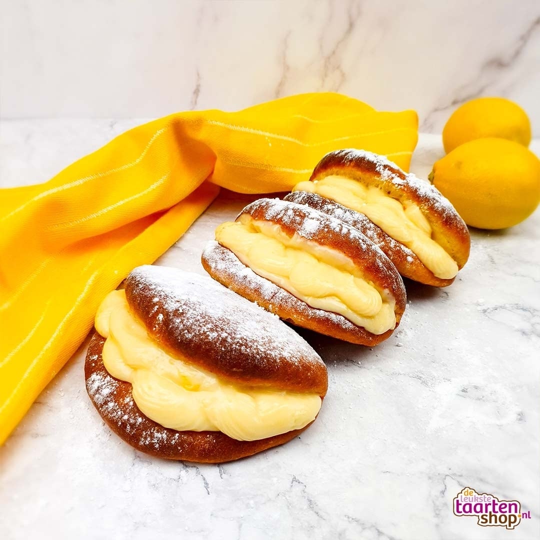 Puddingbroodjes met citroenpudding
