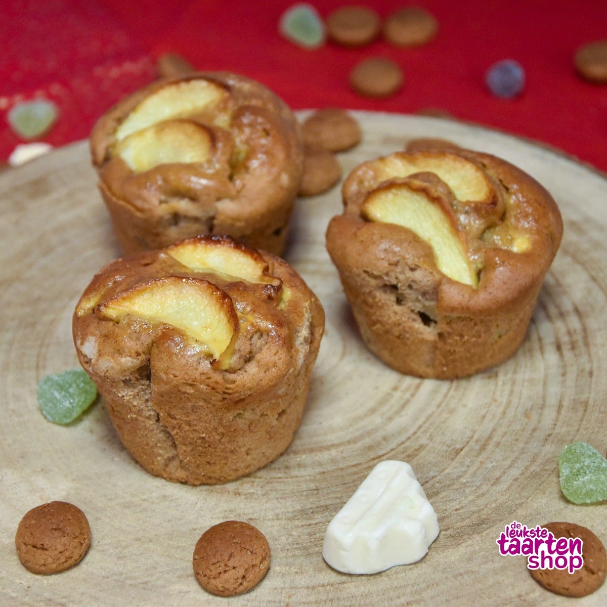 Sinterklaas Speculaas muffins met Amandelspijs