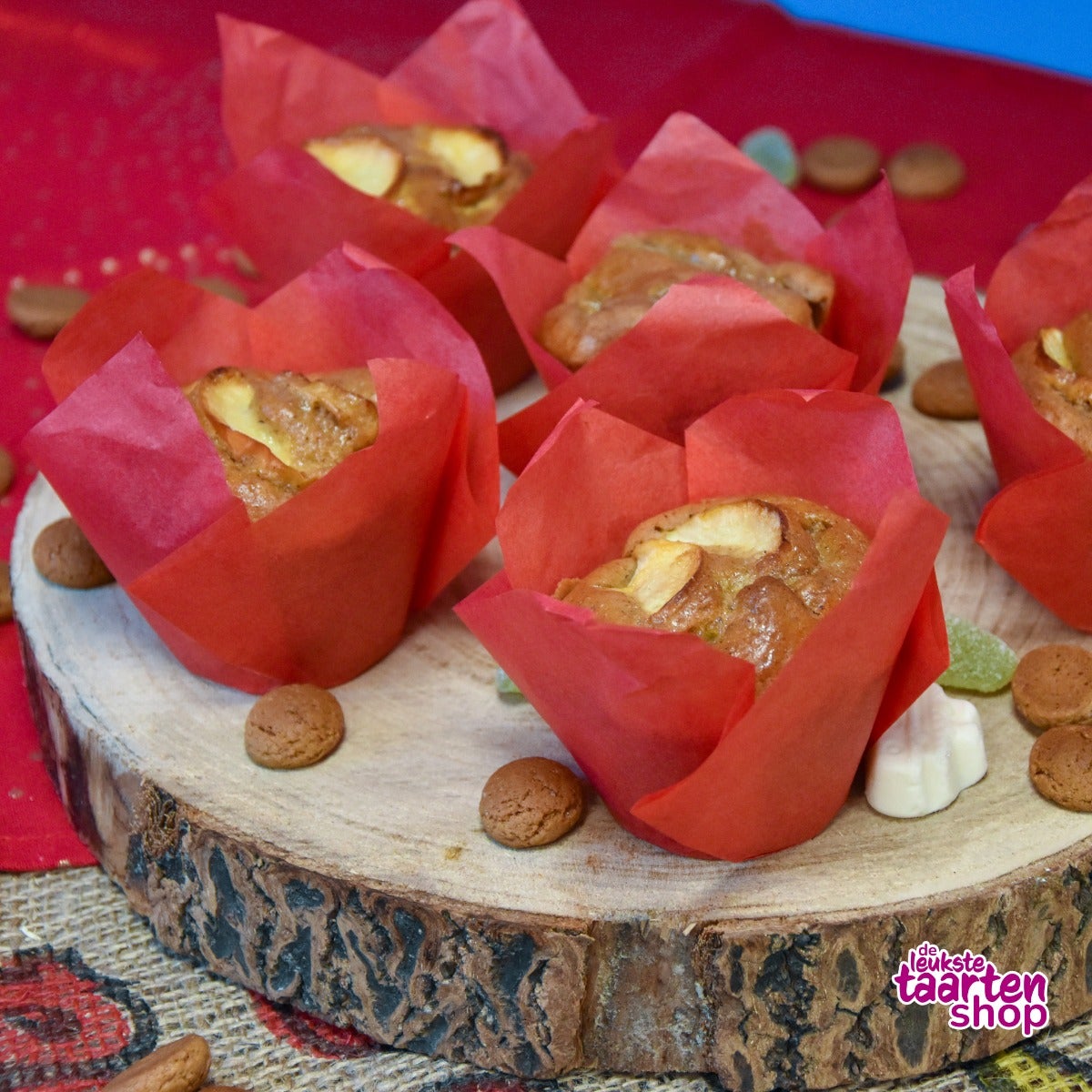 Sinterklaas Speculaas muffins met Amandelspijs