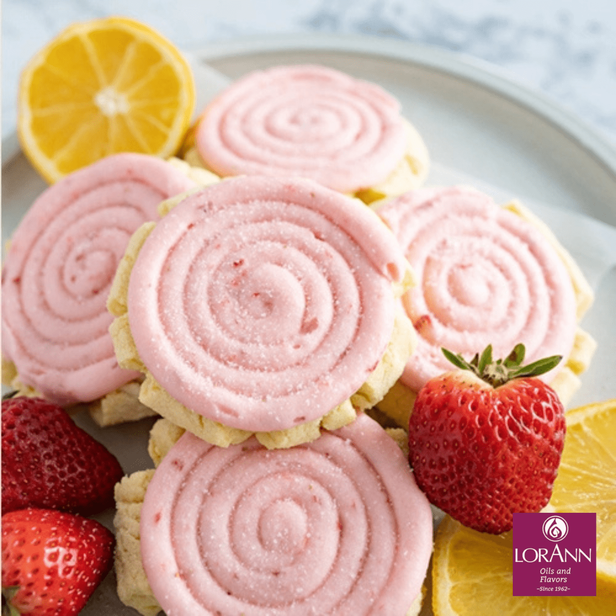 Aardbeienlimonadekoekjes