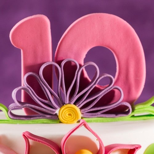 Vrolijke quilling taart