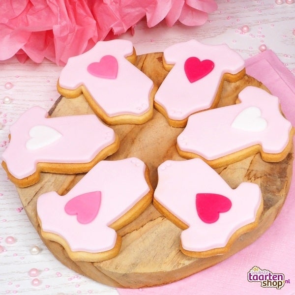 Baby girl koekjes - rompertjes