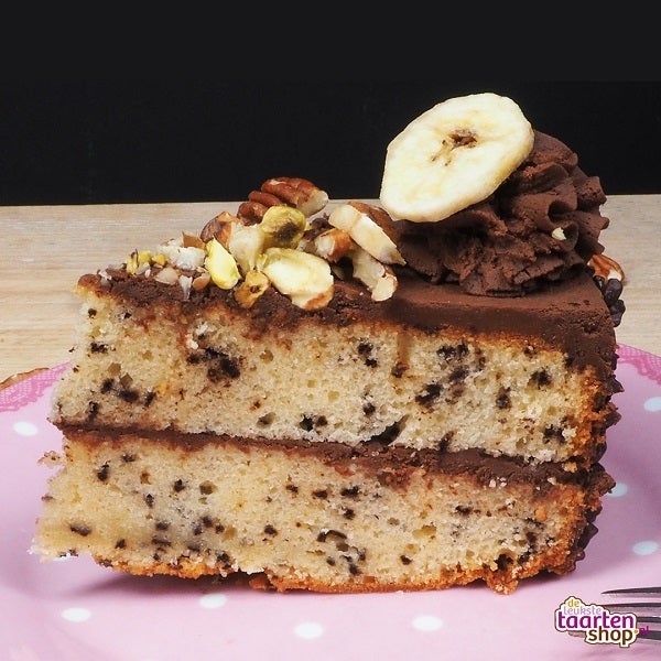 Bananen chocolade cake