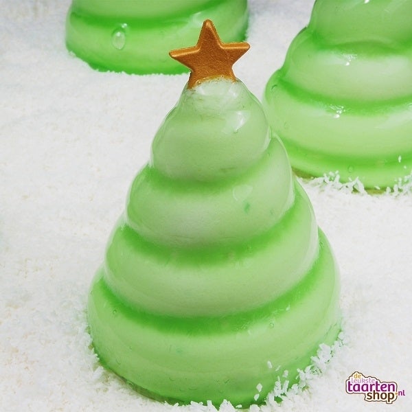 Kerstboom bavarois dessert