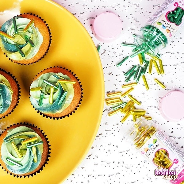 Botanische sugar rods cupcakes