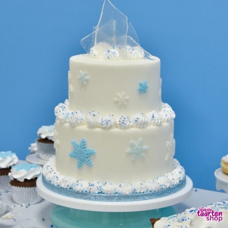 Wintertaart met Witte Chocolade Botercrème