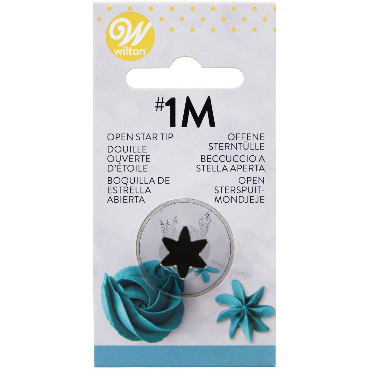 Wilton Douille #1M Open Star Carded