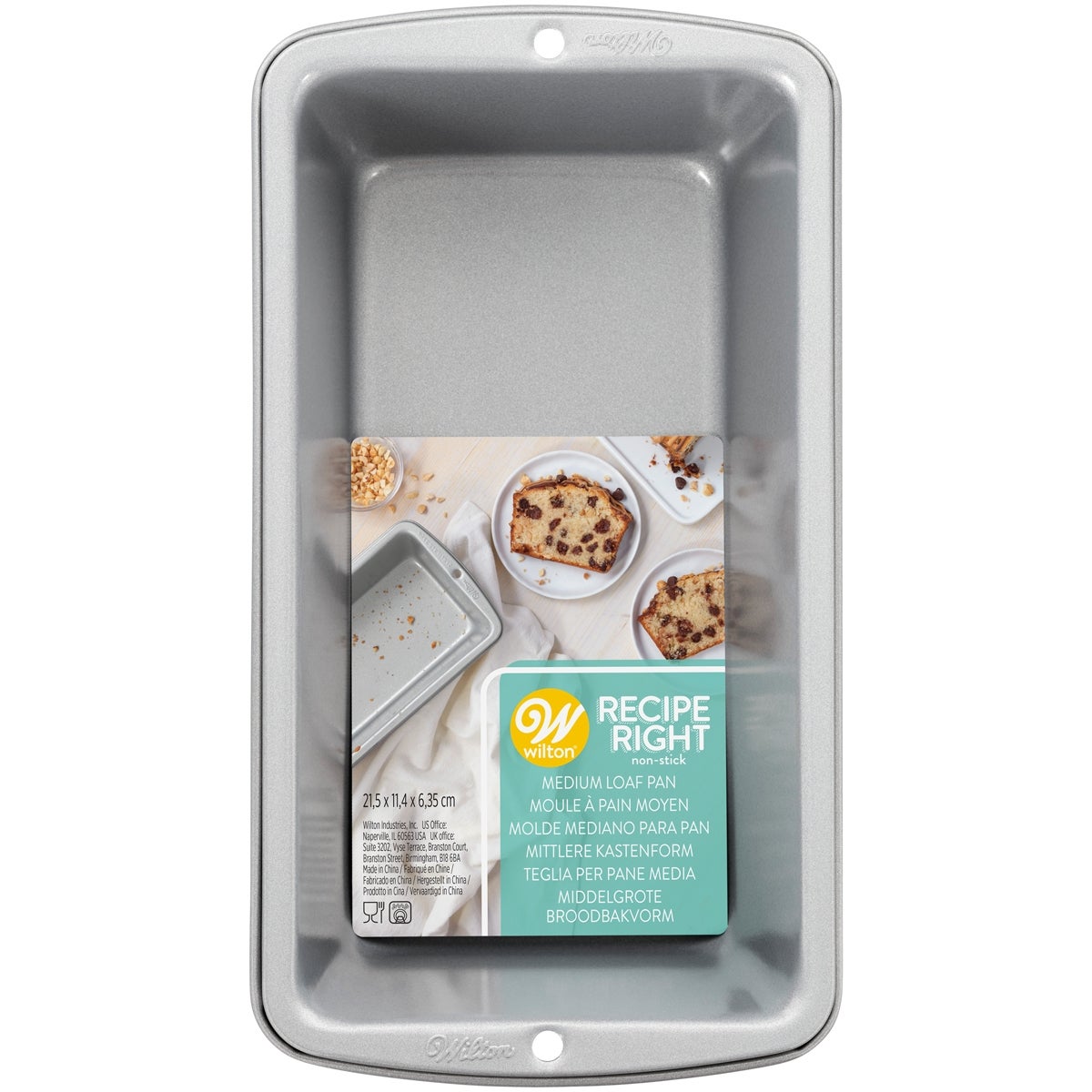 Wilton Recipe Right Moule à Cake Moyen 21,5 x 11,4cm