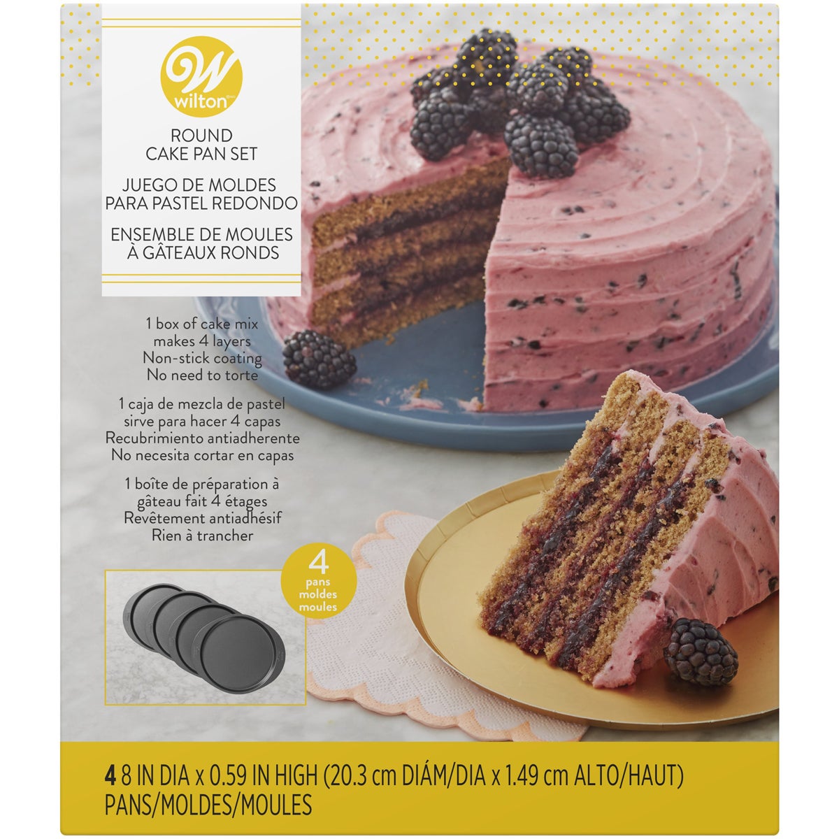 Wilton Moule Easy Layers 20cm set/4