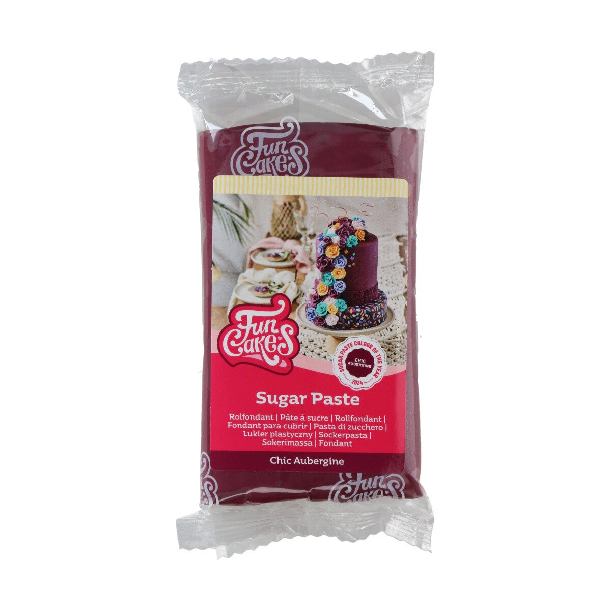 FunCakes Pâte à Sucre Chic Aubergine 250g