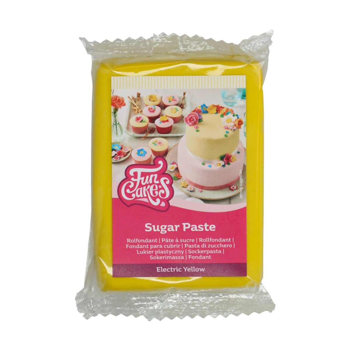 FunCakes Pâte à Sucre Electric Yellow 250 g