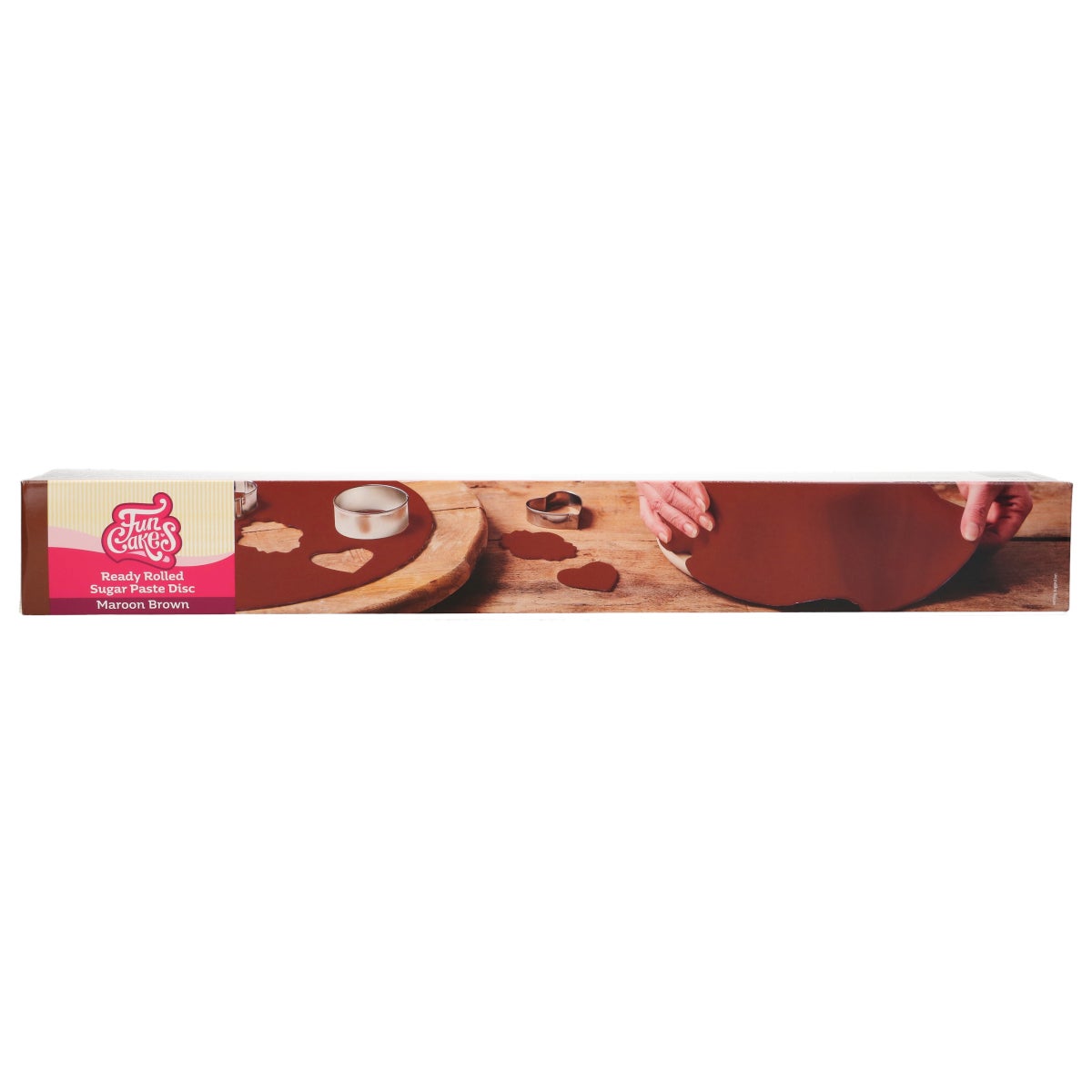 FunCakes Ready Rolled Disc Pâte à Sucre Maroon Brown BBD Discount