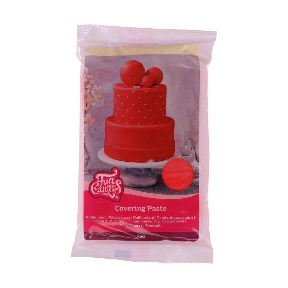FunCakes Covering Paste Rouge 500g