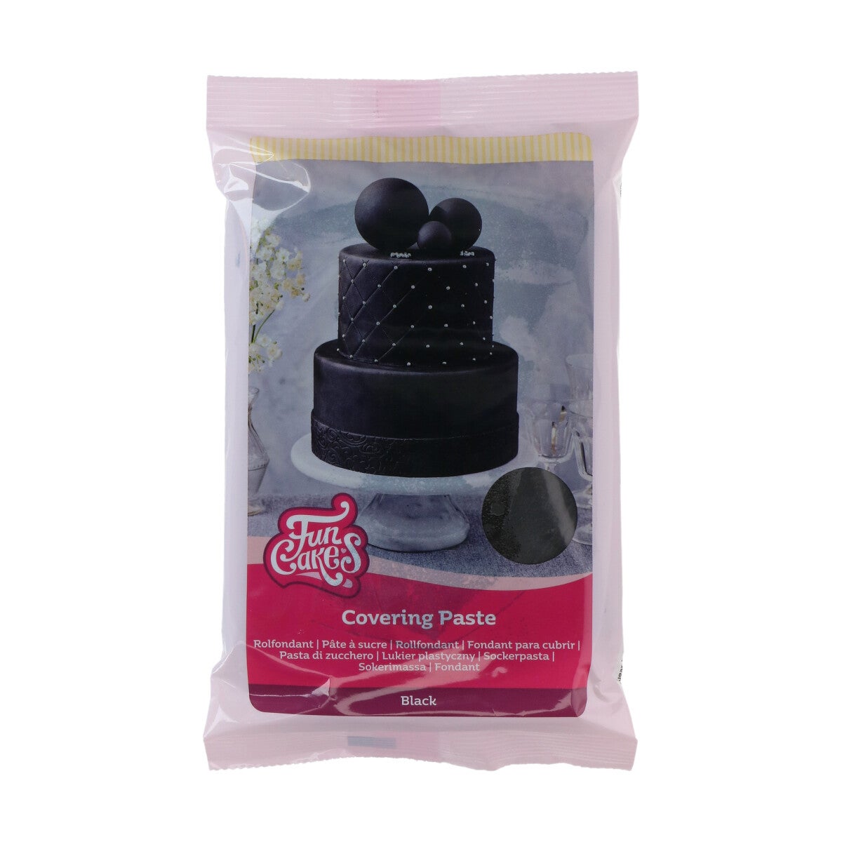 FunCakes Covering Paste Noir 500g