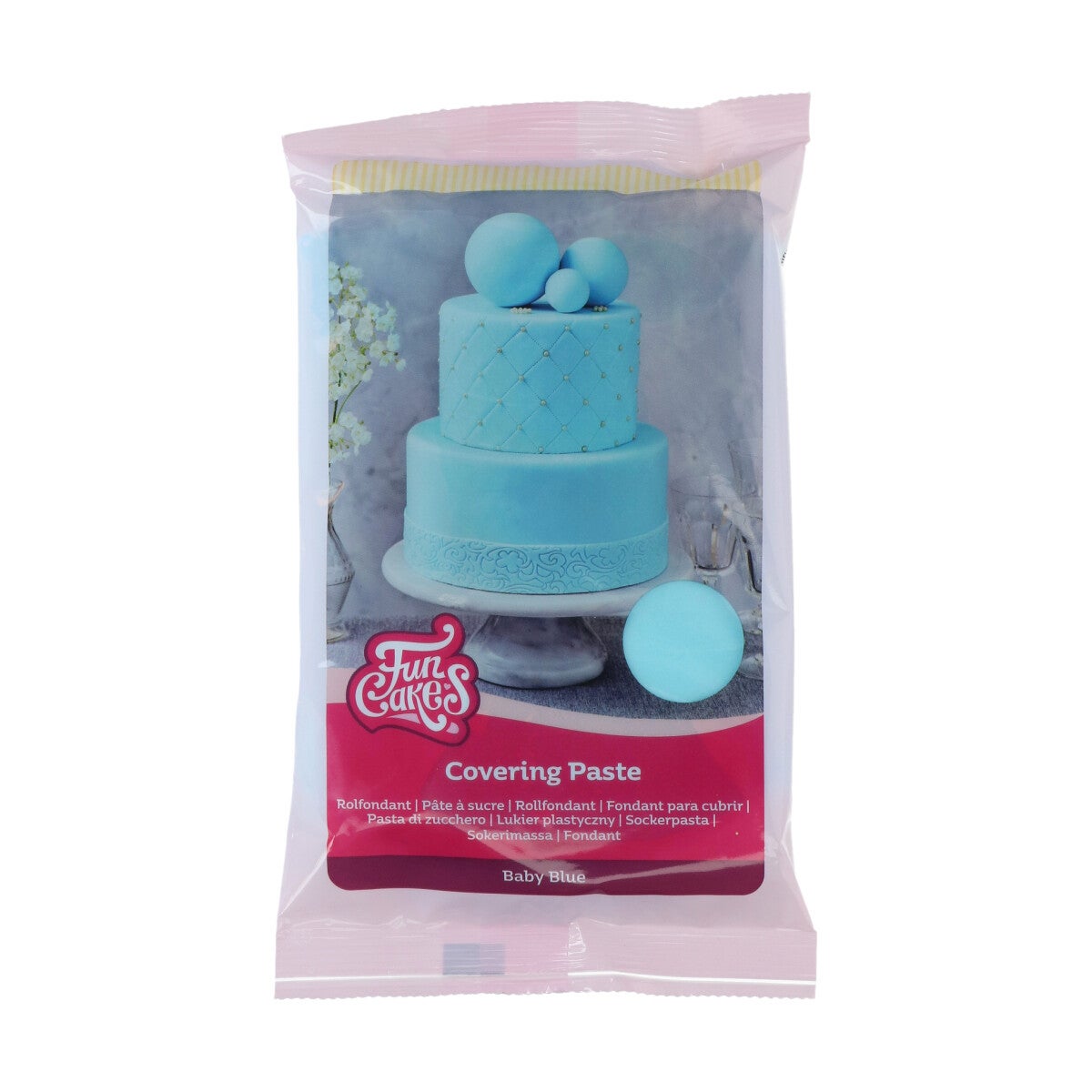 FunCakes Covering Paste Baby Blue 500g