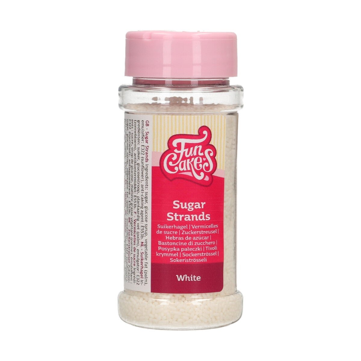 FunCakes Granulés en Sucre - Blanc - 80g