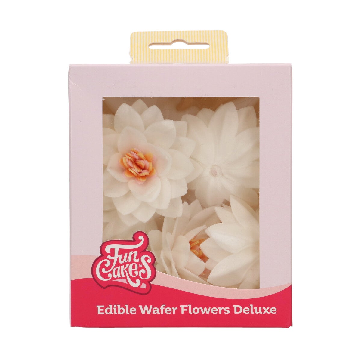 FunCakes Fleurs Comestibles en Azyme Deluxe Lotus Blanche Medium pk/10