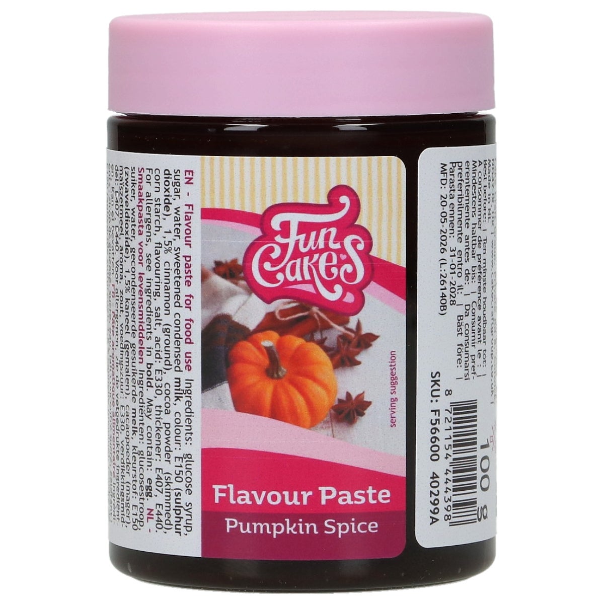 FunCakes Pâte Aromatisante Pumpkin Spice 100g