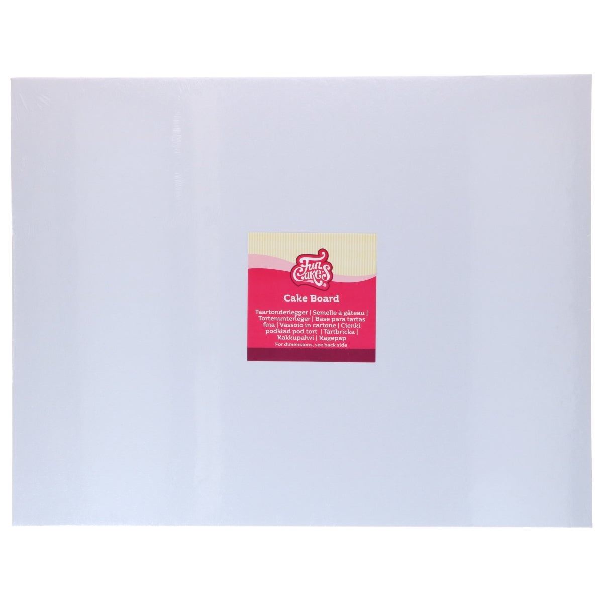 FunCakes Cake Board Rectangulaire Blanc 45x35cm